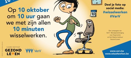 Op 10 oktober om 10 uur staan we opnieuw met z’n allen 10 minuten recht